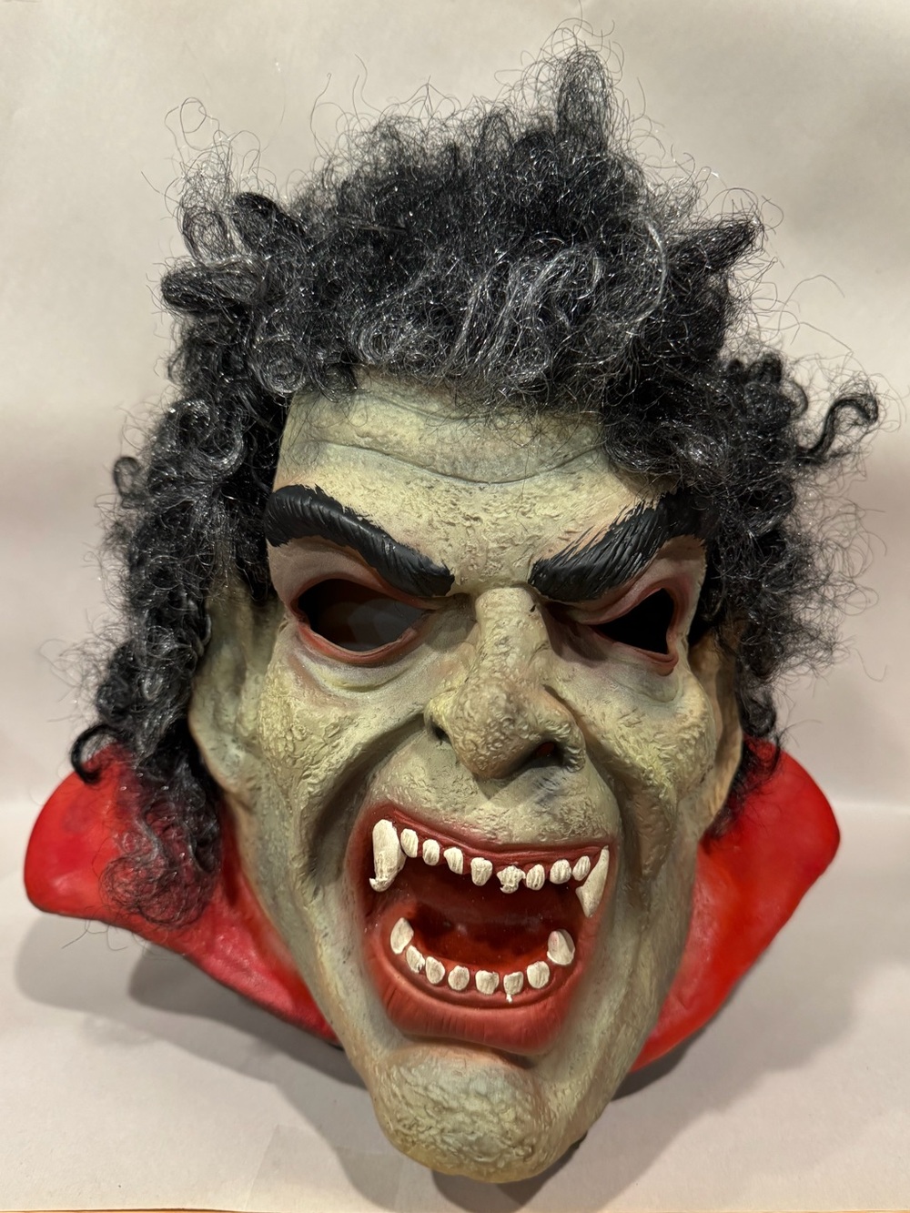 Vintage VTG Super Rare Dracula Vampire Horror Halloween Mask / Full Head Opening